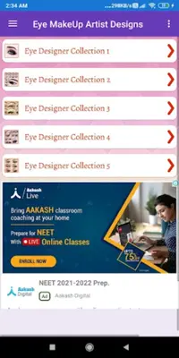 Eye MakeUp Artist Designs android App screenshot 4